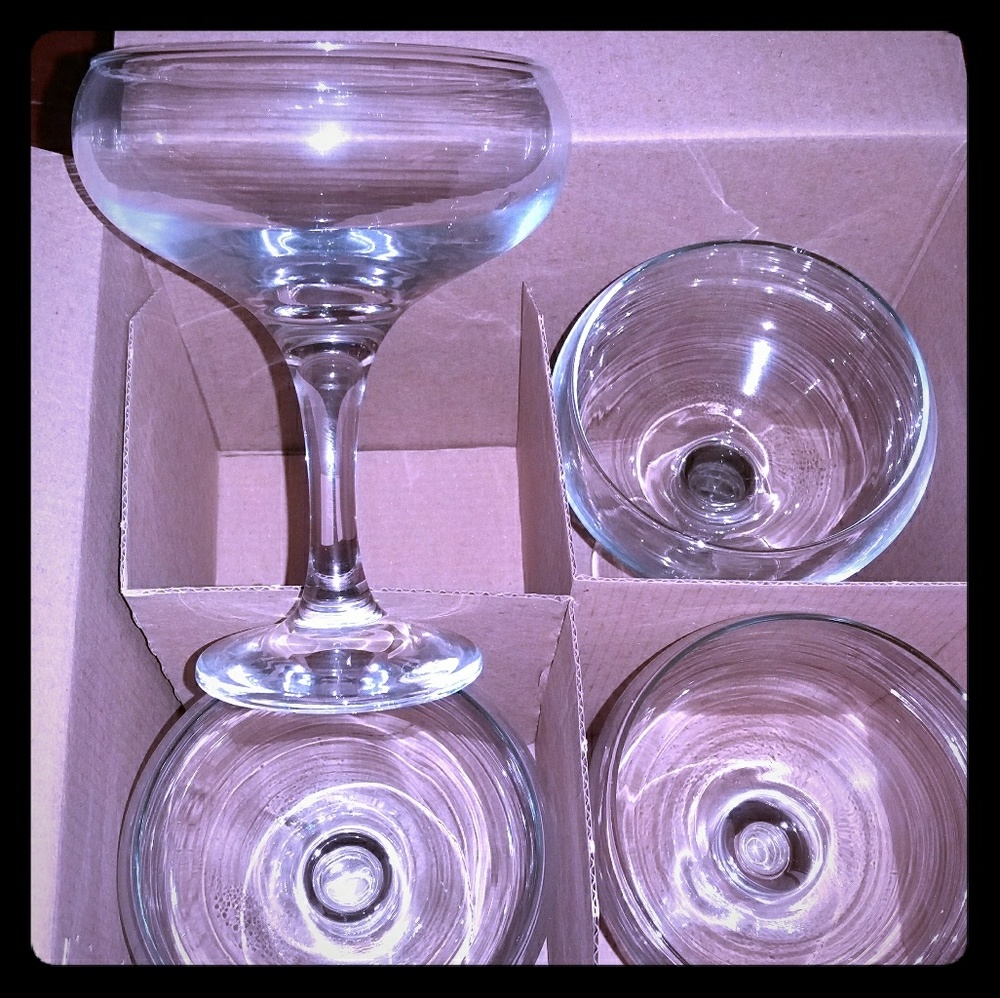 Cocktail glasses new in box